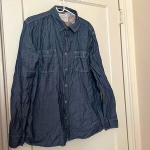 Weatherproof blue button down size: XL